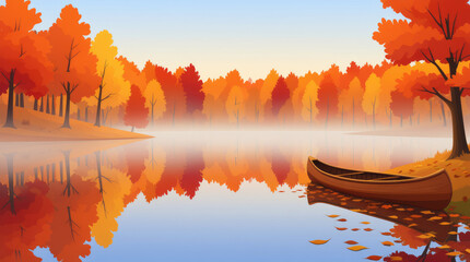 Relaxing Fall Season Graphic Autumn Day Leaf