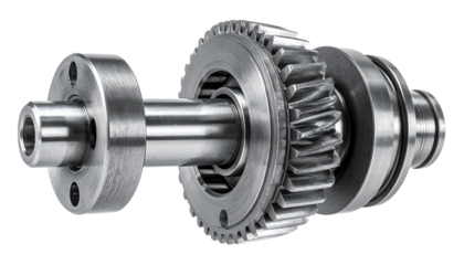 宙に浮かぶ精密機械部品｜背景なし・透過PNG・コピースペース