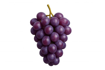 Fototapeta premium Fresh ripe red grapes bunch, healthy juicy fruit, sweet organic snack, isolated with transparency