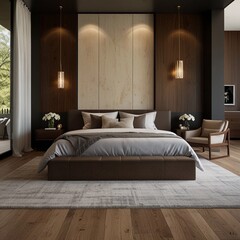 Dream Master Bedroom Setup with Luxury Furniture and Modern Decor