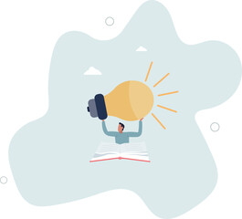 Knowledge or education, study or learning new skill, creativity or idea, reading book for inspiration, discover solution or literature, wisdom concept.life and employment of people.