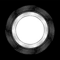 Circle Textured Frame in Dark Background