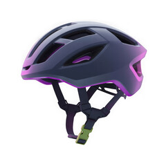  3d modern bicycle helmet design isolated on transparent background.