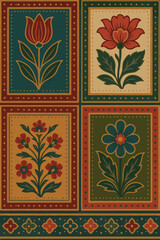 geometrical allover design for printing