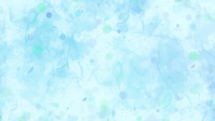 Light Turquoise Watercolor Soft Texture Background.
