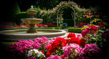 A Rose Garden Series"A Field of Roses"Single rose ''rose in a garden