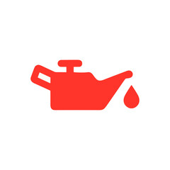 Car Fuel, Car fuel warning icon logo flat vector design