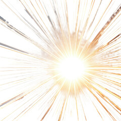 Glowing center radiates outward with linear lines