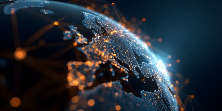 Vibrant celestial orb illuminated by fiery energy streaks against a deep cosmic backdrop