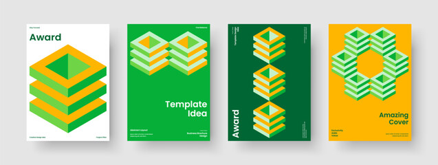 Fototapeta premium Abstract Report Template. Geometric Book Cover Design. Isolated Flyer Layout. Brochure. Banner. Business Presentation. Background. Poster. Leaflet. Journal. Handbill. Pamphlet. Advertising