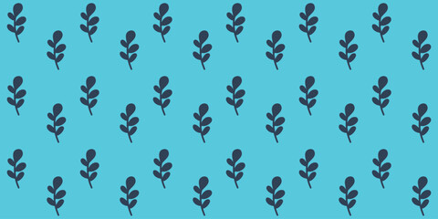 vector illustration botanical leaf seamless background