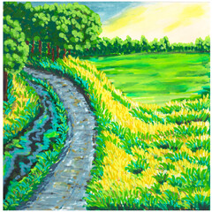 road in the countryside