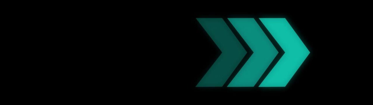 Arrow icon concept animation, arrows sign left to right animation concept. Right-directional arrow loop animation. Animated arrows for the overlay video layer. arrow icon concept animation.