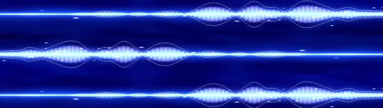 Audio Spectrum sound wave. Futuristic style audio wave, colorful energy of music, motion dance spectrum pulse of the beat glow in dark. Visualizing Audio, Dynamic Waveform Animation with Vibrant Light