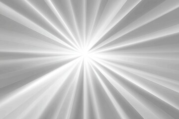 Fototapeta premium Radial, white and gray lines emanate from a central, bright focal point