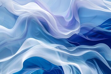 Obraz premium artistic fluid abstract arrangement with multiple overlapping layers of color, texture, and gradient creating depth and motion abstract blue background