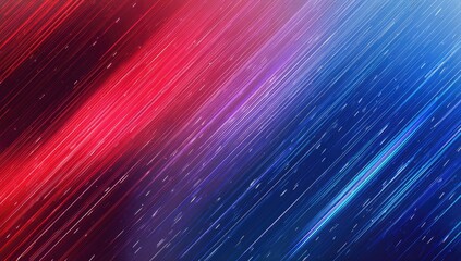 Abstract digital background featuring diagonal lines in a gradient of red and blue