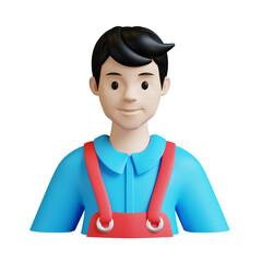 Male Barber 3d icon