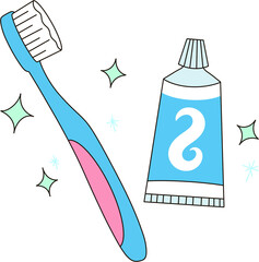 Toothbrush toothpaste