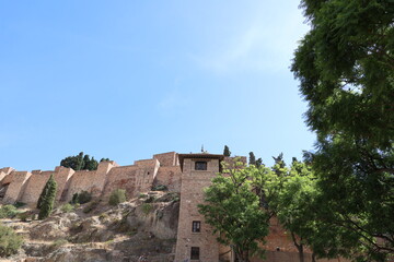 Fototapeta premium Alcazaba citadel of Malaga, Andalusia, Spain 