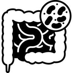 Intestinal Infection Solid Icon