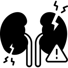 Kidney Failure Solid Icon