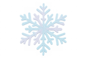 Glittering snowflake icon representing winter cold and holidays