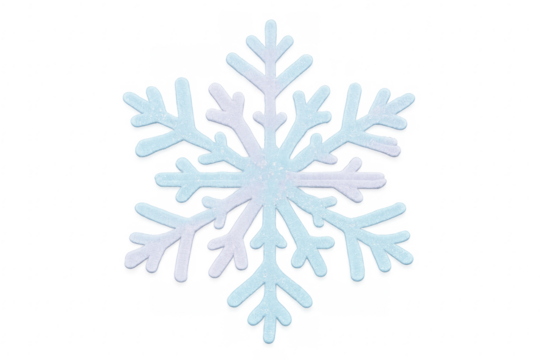 Glittering snowflake icon representing winter cold and holidays - Powered by Adobe