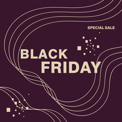 Banner template black friday,vector illustration, graphic design.for soscial media.
