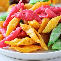 Traditional Sri Lankan Seeni Murukku Closeup