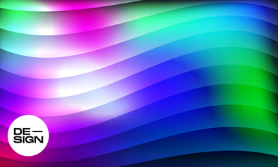 Futuristic Neon Texture Background: Vibrant Fluted Gradient Lines for Modern Dynamic Visual Art