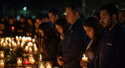 Commemoration event for international day for the abolition of slavery with candlelight vigil