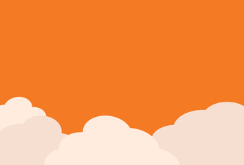 背景素材　夕焼けの空