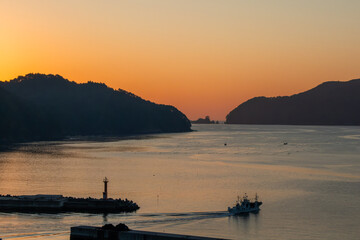 日本周遊　東北行脚　釜石唐丹の夜明け