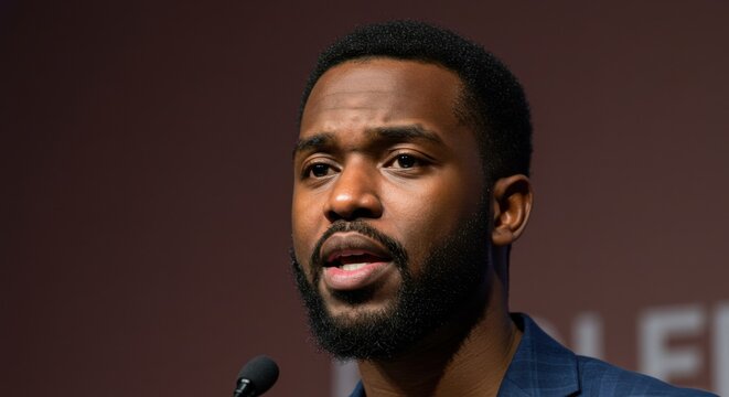 International day for the abolition of slavery awareness event speaker emphasizing human rights