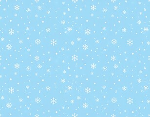 Blue Christmas and winter background design with falling snowflakes and light star decoration