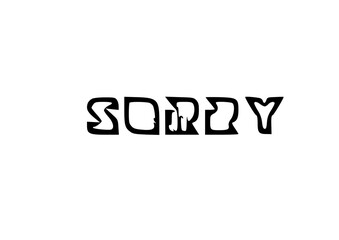 Sorry typography quotes 