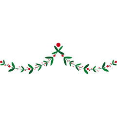 Winter Garland with Christmas Decoration