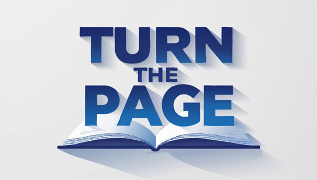 Turn the page for a fresh start with a new chapter and exciting opportunities ahead motivational design