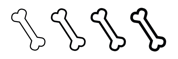 Dog bone icon illustration EPS10