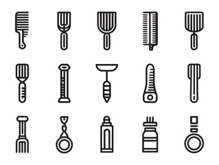 Comb line art inspired by nature