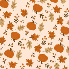Seamless Autumn Texture. Perfect for Branding Themes and Social Media Assets.