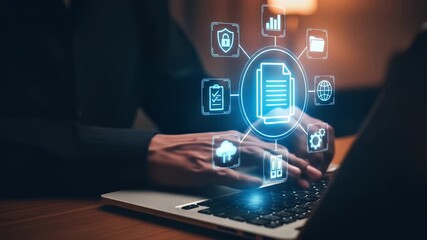 Document management system with AI technology, online documentation database and digital file storage system software, records keeping, database technology, file access, doc sharing. - Powered by Adobe