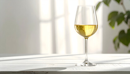 glass of white wine