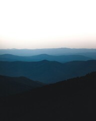 fog in the mountains