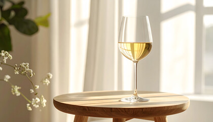 glass of white wine