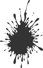 Vector art of black ink splash