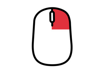 Simple Mouse Right-Click Illustration