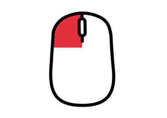 Simple Mouse Left-Click Illustration