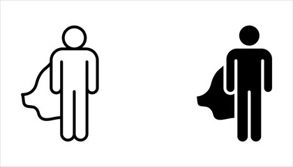 role model Icon set, Symbol isolated white background © NAPISAH